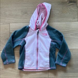 The North Face | Kids' Pink and Dark Gray Fleece Jacket